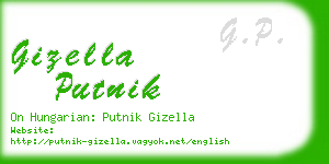 gizella putnik business card